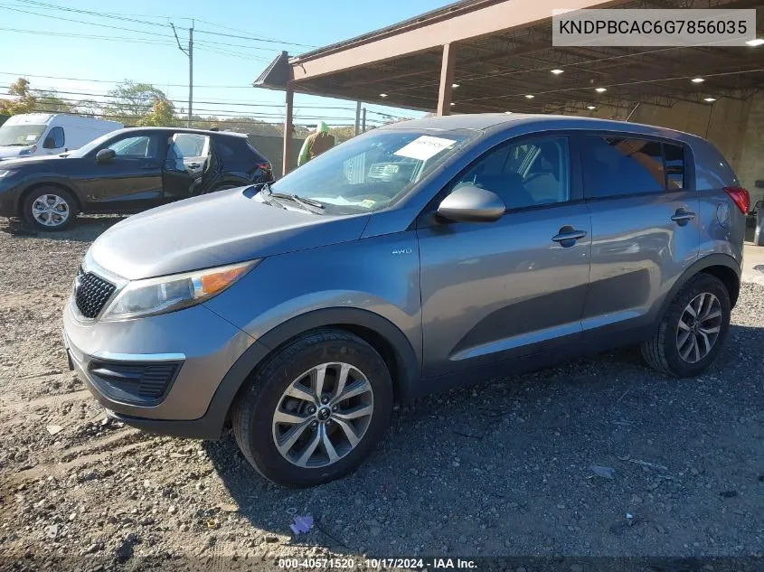 2016 Kia Sportage Lx VIN: KNDPBCAC6G7856035 Lot: 40571520