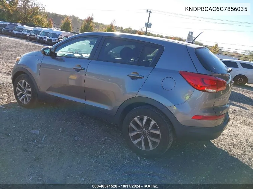 2016 Kia Sportage Lx VIN: KNDPBCAC6G7856035 Lot: 40571520