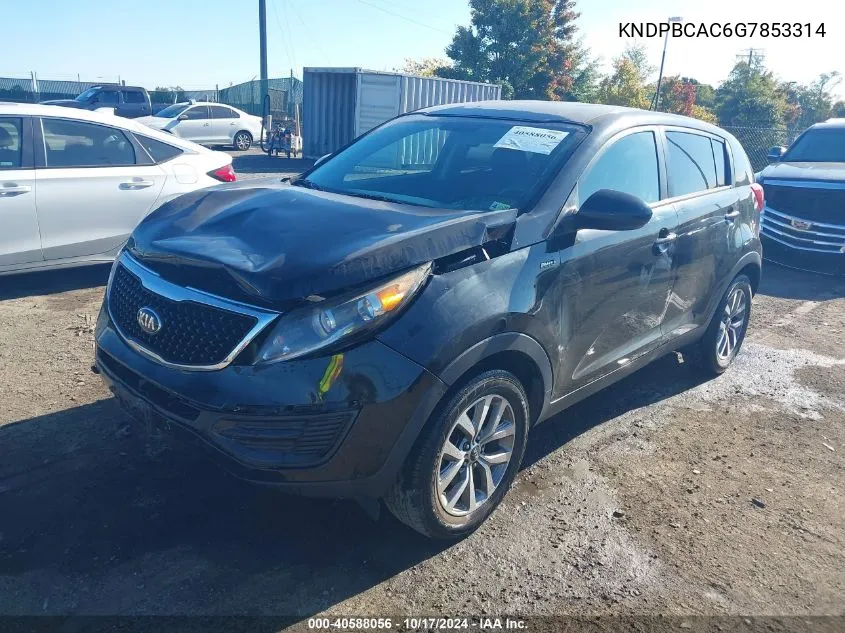 2016 Kia Sportage Lx VIN: KNDPBCAC6G7853314 Lot: 40588056