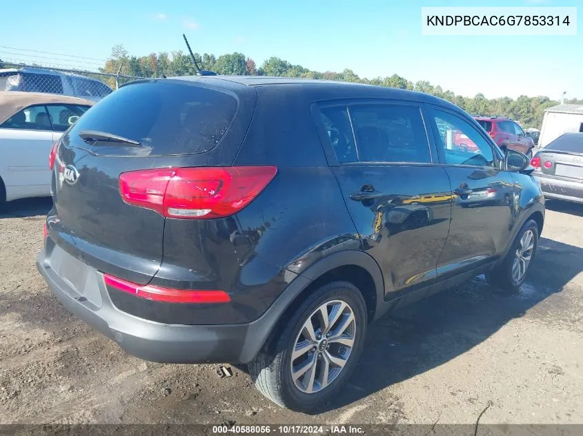 2016 Kia Sportage Lx VIN: KNDPBCAC6G7853314 Lot: 40588056