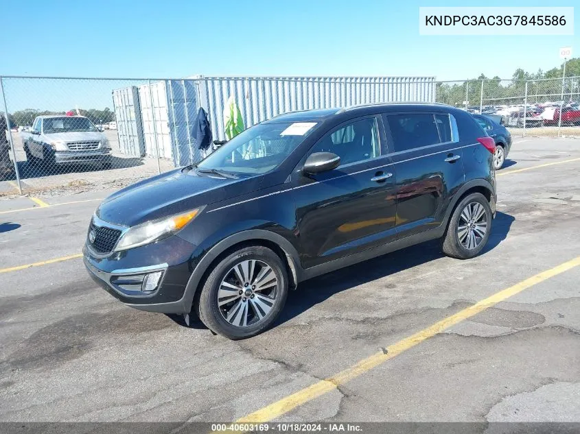 2016 Kia Sportage Ex VIN: KNDPC3AC3G7845586 Lot: 40603169