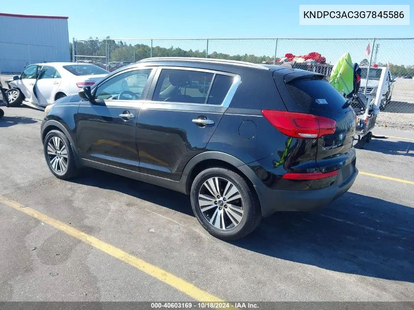 2016 Kia Sportage Ex VIN: KNDPC3AC3G7845586 Lot: 40603169