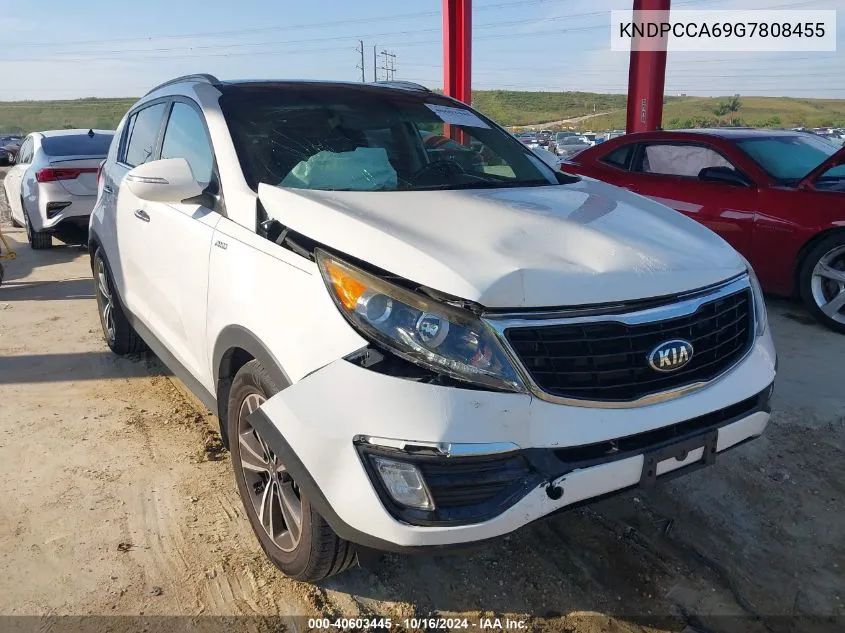 2016 Kia Sportage Sx VIN: KNDPCCA69G7808455 Lot: 40603445