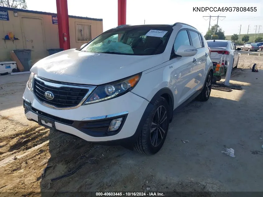 2016 Kia Sportage Sx VIN: KNDPCCA69G7808455 Lot: 40603445