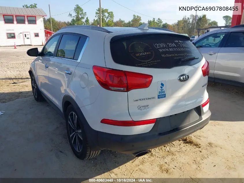 2016 Kia Sportage Sx VIN: KNDPCCA69G7808455 Lot: 40603445