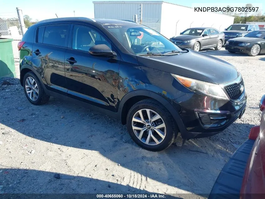 2016 Kia Sportage Lx VIN: KNDPB3AC9G7802597 Lot: 40655060