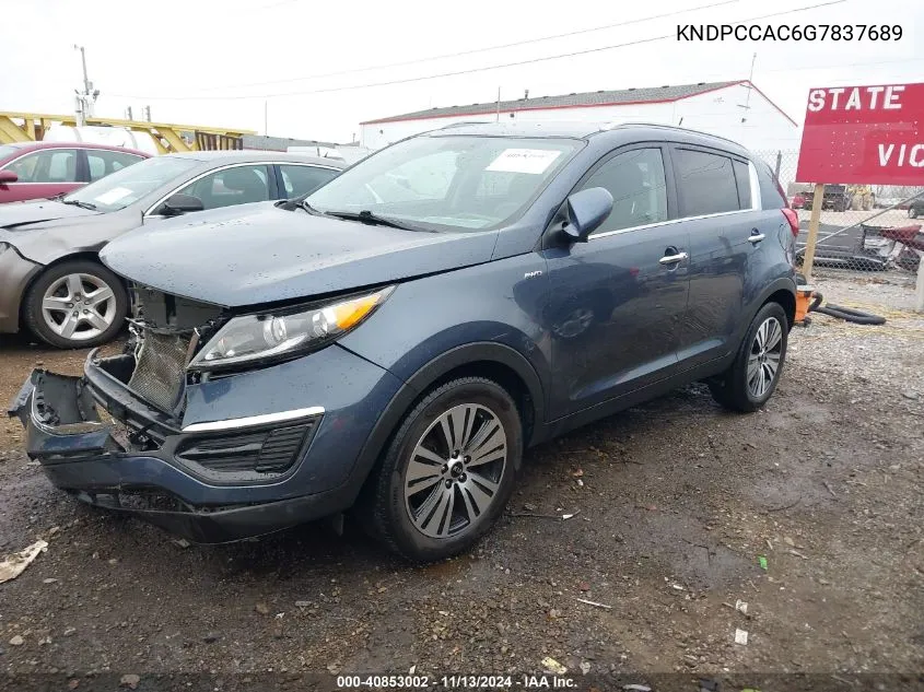 2016 Kia Sportage Ex VIN: KNDPCCAC6G7837689 Lot: 40853002