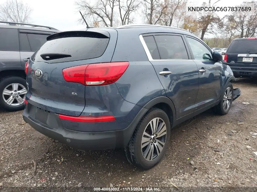 2016 Kia Sportage Ex VIN: KNDPCCAC6G7837689 Lot: 40853002