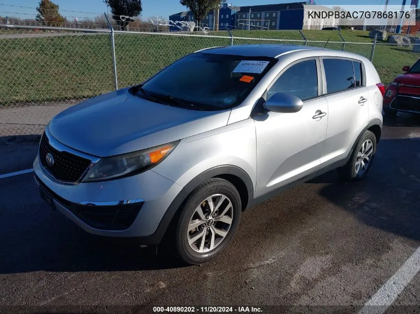 2016 Kia Sportage Lx VIN: KNDPB3AC7G7868176 Lot: 40890202