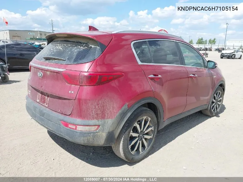 KNDPNCAC6H7105154 2017 Kia Sportage