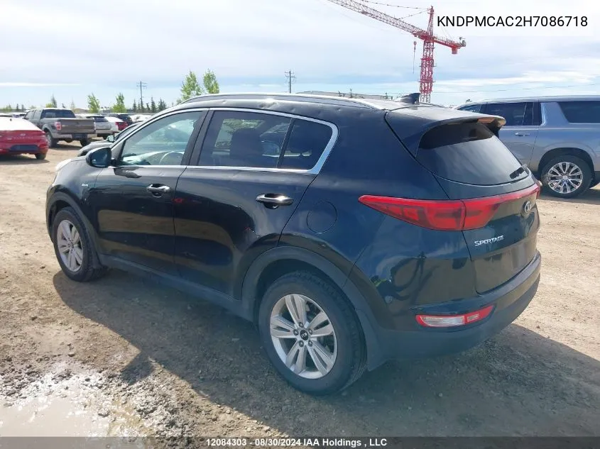 2017 Kia Sportage VIN: KNDPMCAC2H7086718 Lot: 12084303