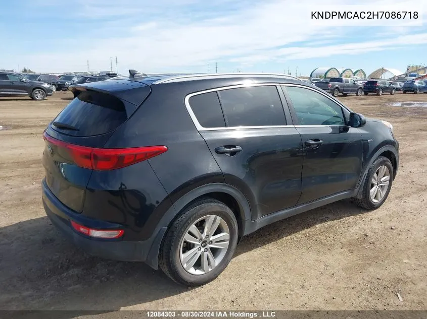 2017 Kia Sportage VIN: KNDPMCAC2H7086718 Lot: 12084303