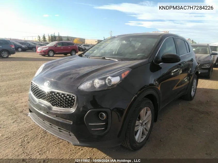 2017 Kia Sportage VIN: KNDPM3AC7H7284226 Lot: 12111802