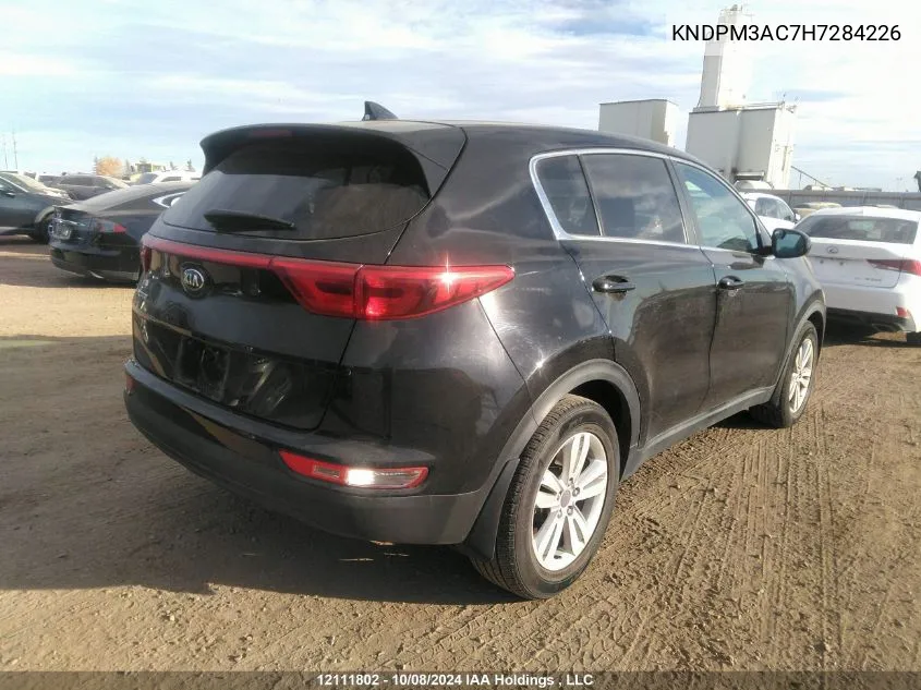 2017 Kia Sportage VIN: KNDPM3AC7H7284226 Lot: 12111802