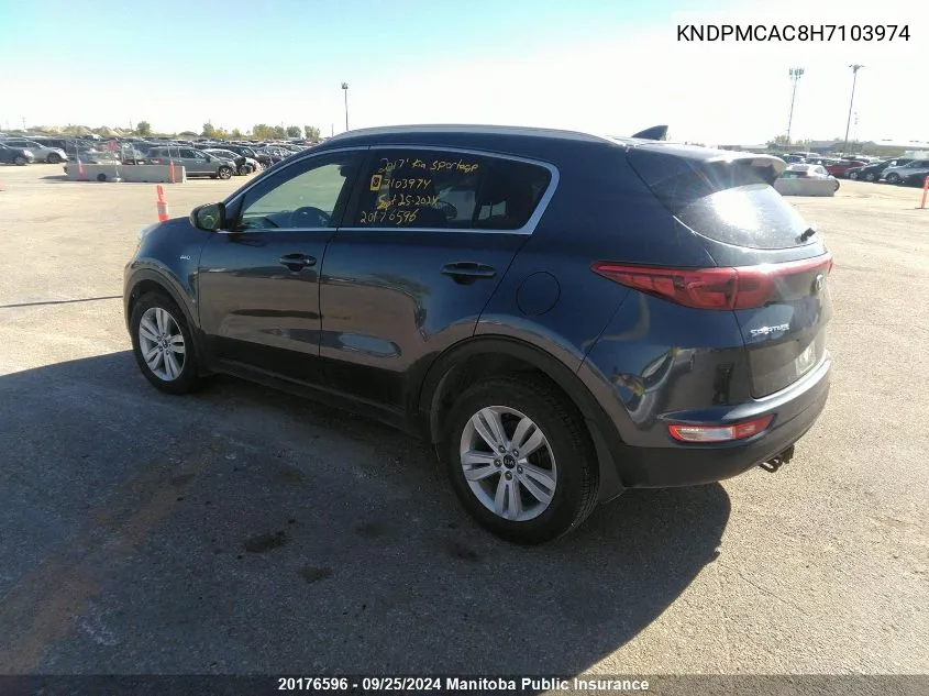 2017 Kia Sportage Lx VIN: KNDPMCAC8H7103974 Lot: 20176596