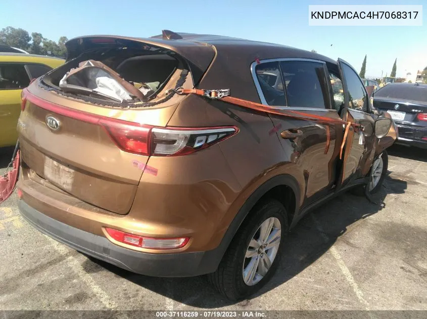 KNDPMCAC4H7068317 2017 Kia Sportage Lx