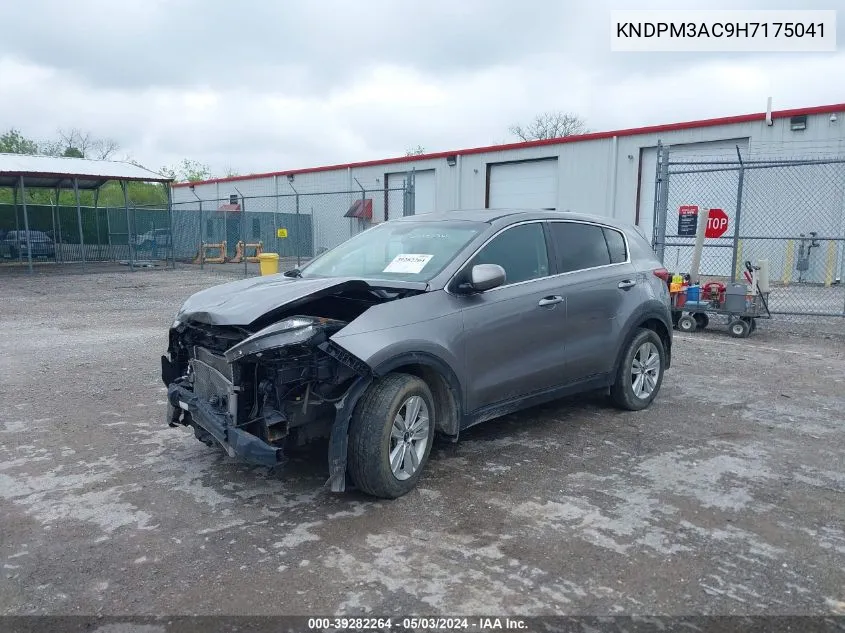 2017 Kia Sportage Lx VIN: KNDPM3AC9H7175041 Lot: 39282264