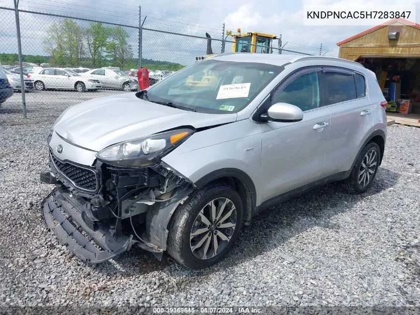 2017 Kia Sportage Ex VIN: KNDPNCAC5H7283847 Lot: 39369645