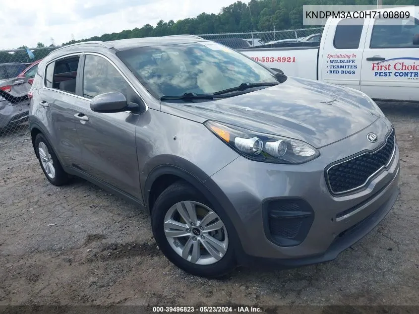 2017 Kia Sportage Lx VIN: KNDPM3AC0H7100809 Lot: 39496823