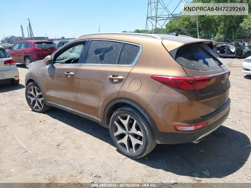 2017 Kia Sportage Sx Turbo VIN: KNDPRCA64H7239269 Lot: 39533033