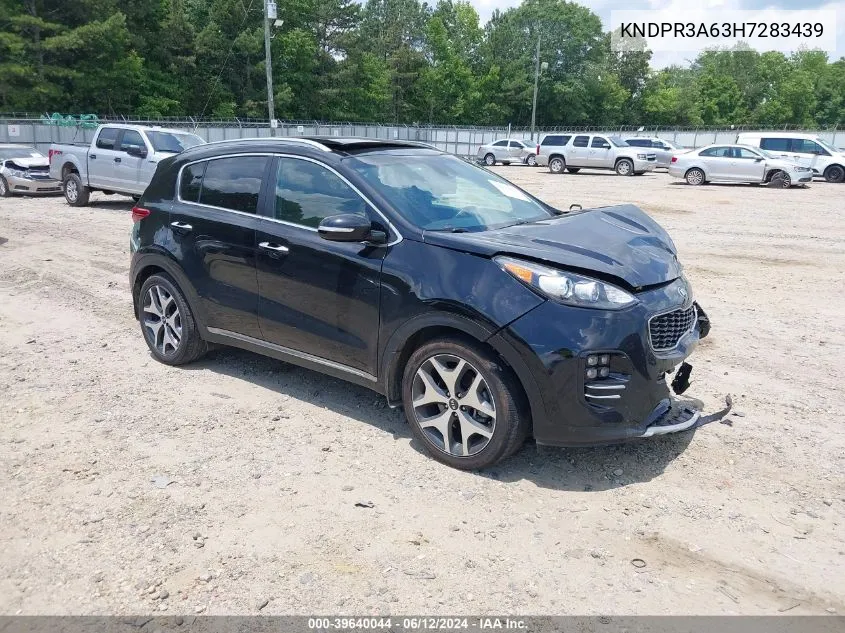 2017 Kia Sportage Sx Turbo VIN: KNDPR3A63H7283439 Lot: 39640044