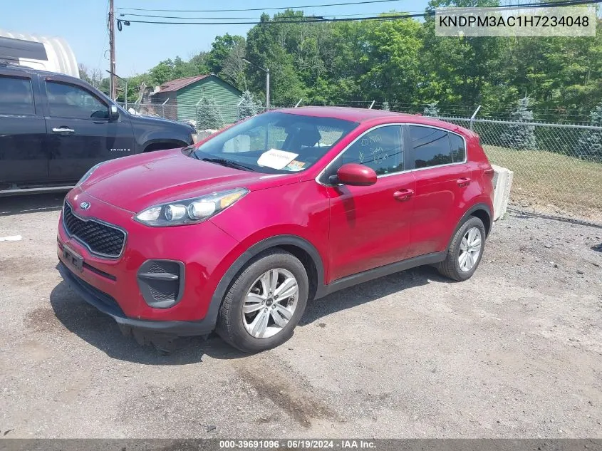 2017 Kia Sportage Lx VIN: KNDPM3AC1H7234048 Lot: 39691096