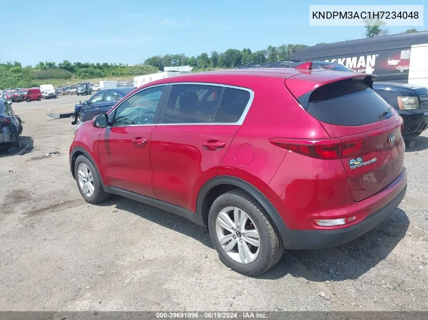 2017 Kia Sportage Lx VIN: KNDPM3AC1H7234048 Lot: 39691096