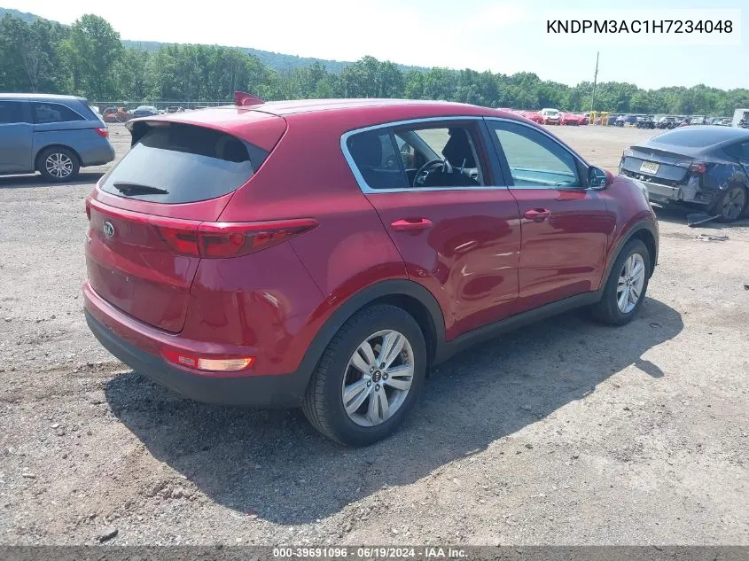 2017 Kia Sportage Lx VIN: KNDPM3AC1H7234048 Lot: 39691096