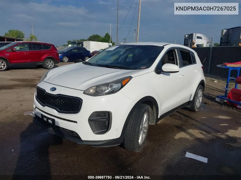 2017 Kia Sportage Lx VIN: KNDPM3AC0H7267025 Lot: 39697793