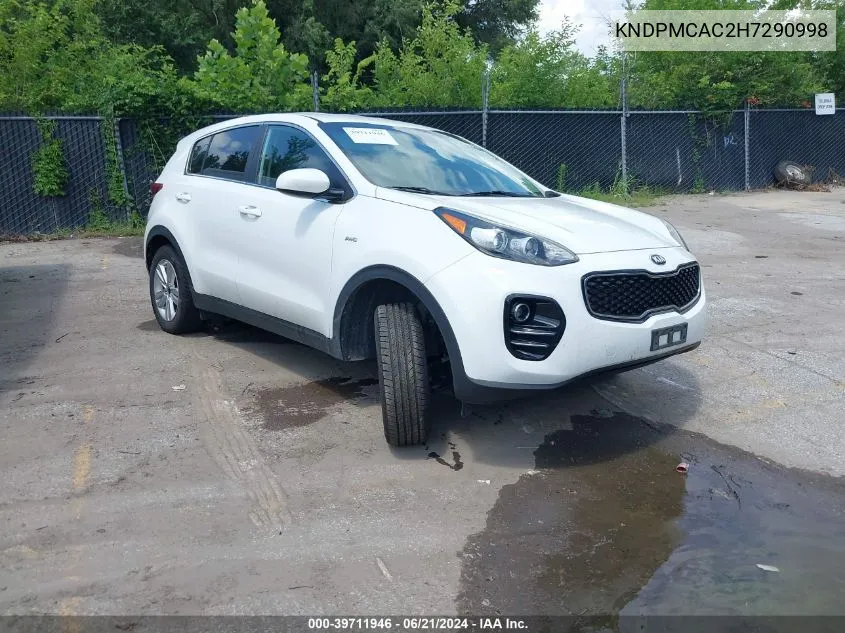 2017 Kia Sportage Lx VIN: KNDPMCAC2H7290998 Lot: 39711946