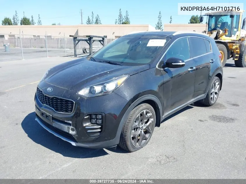 KNDPR3A64H7101716 2017 Kia Sportage Sx Turbo