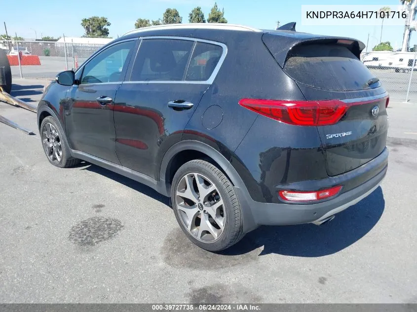 KNDPR3A64H7101716 2017 Kia Sportage Sx Turbo