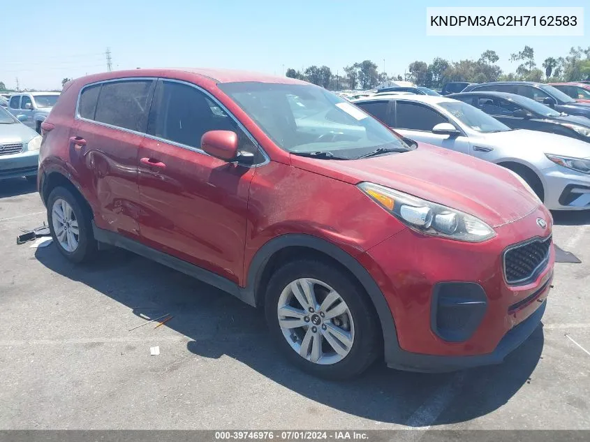 KNDPM3AC2H7162583 2017 Kia Sportage Lx