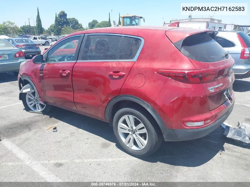 KNDPM3AC2H7162583 2017 Kia Sportage Lx