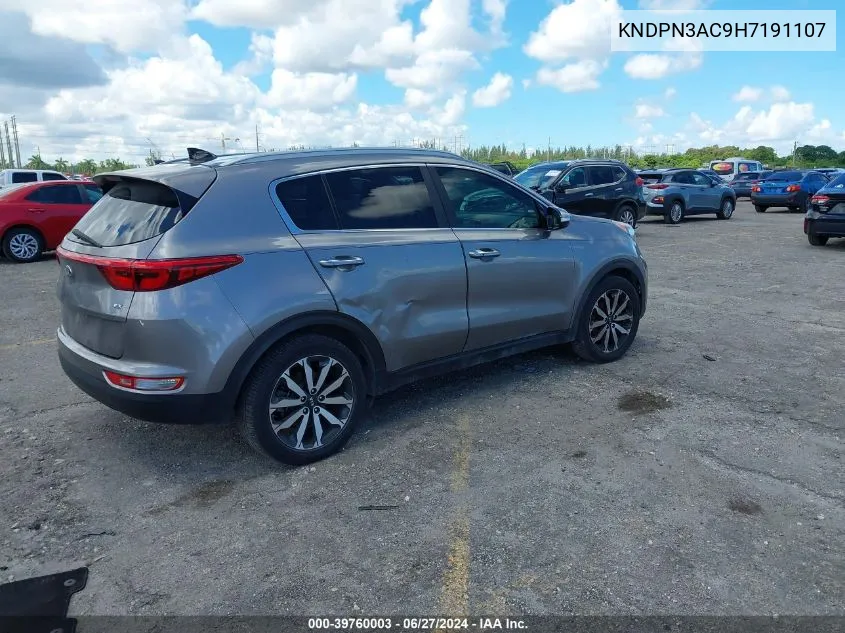 KNDPN3AC9H7191107 2017 Kia Sportage Ex