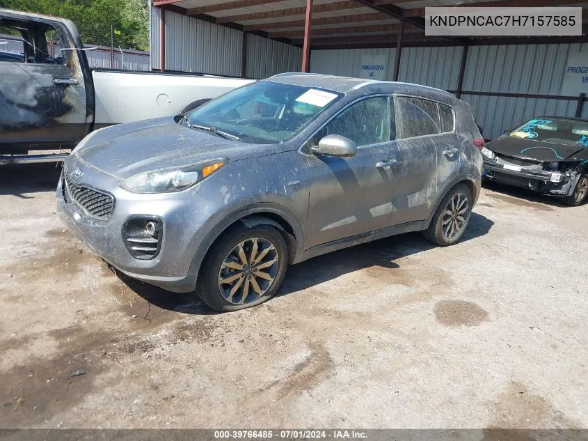 2017 Kia Sportage Ex VIN: KNDPNCAC7H7157585 Lot: 39766485