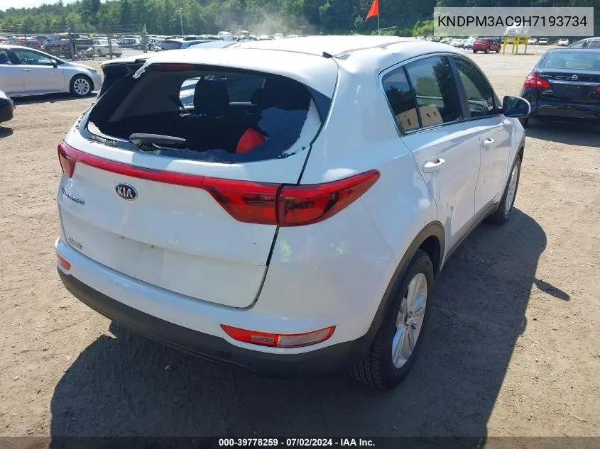 KNDPM3AC9H7193734 2017 Kia Sportage Lx