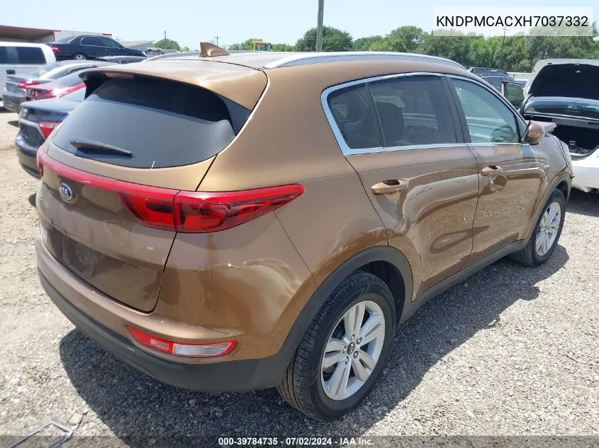 KNDPMCACXH7037332 2017 Kia Sportage Lx