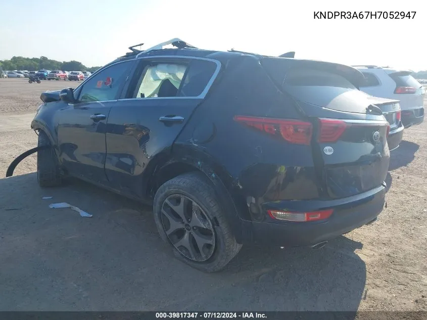 KNDPR3A67H7052947 2017 Kia Sportage Sx Turbo