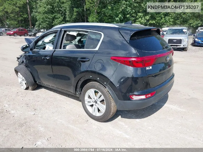 2017 Kia Sportage Lx VIN: KNDPM3AC4H7135207 Lot: 39841764