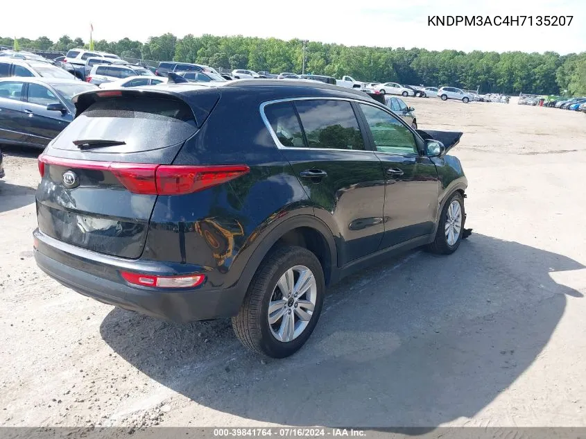 2017 Kia Sportage Lx VIN: KNDPM3AC4H7135207 Lot: 39841764