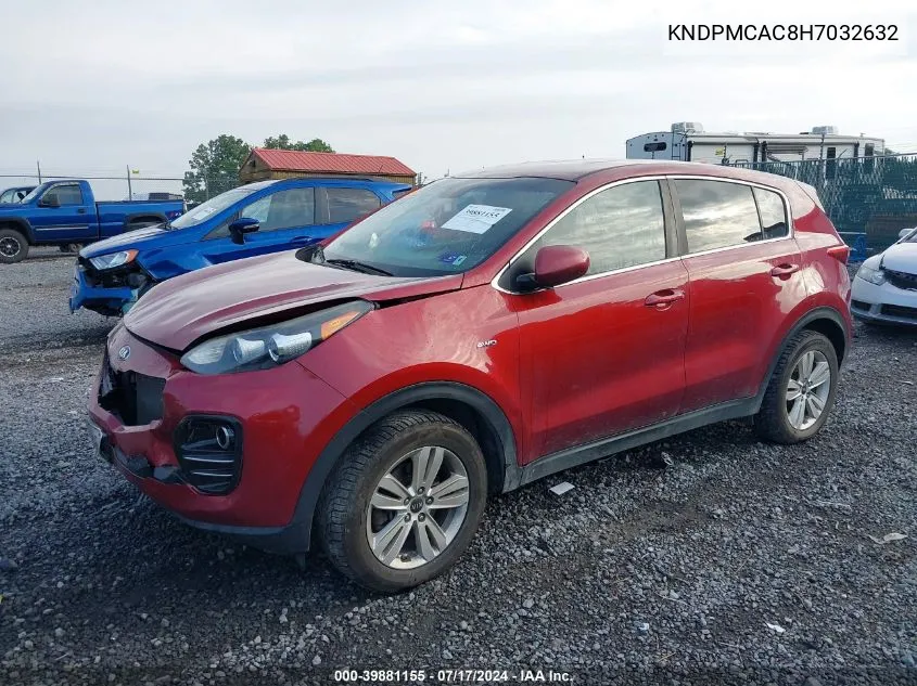 KNDPMCAC8H7032632 2017 Kia Sportage Lx