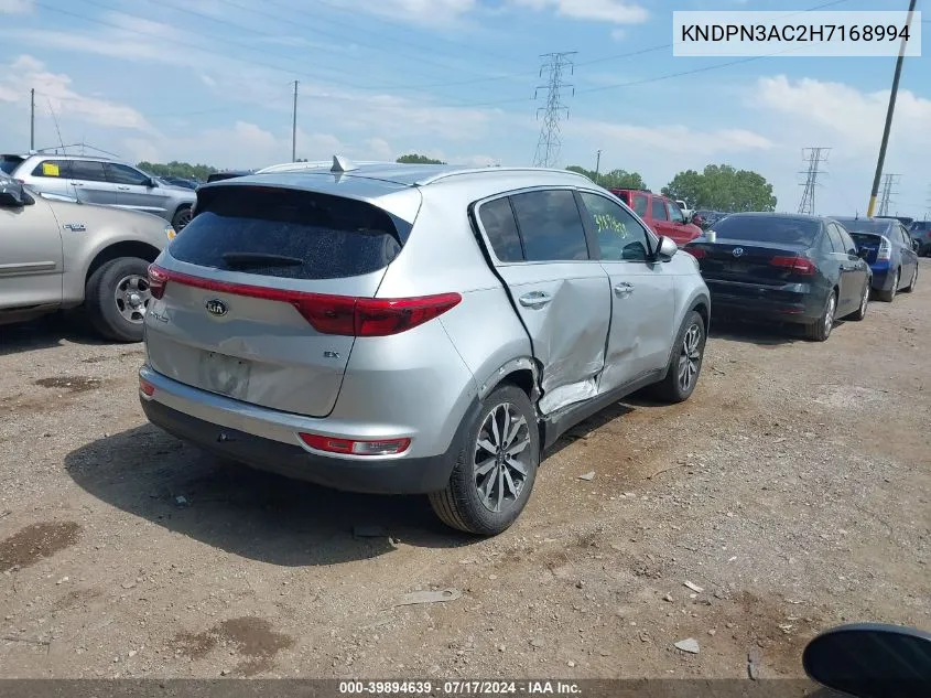 KNDPN3AC2H7168994 2017 Kia Sportage Ex