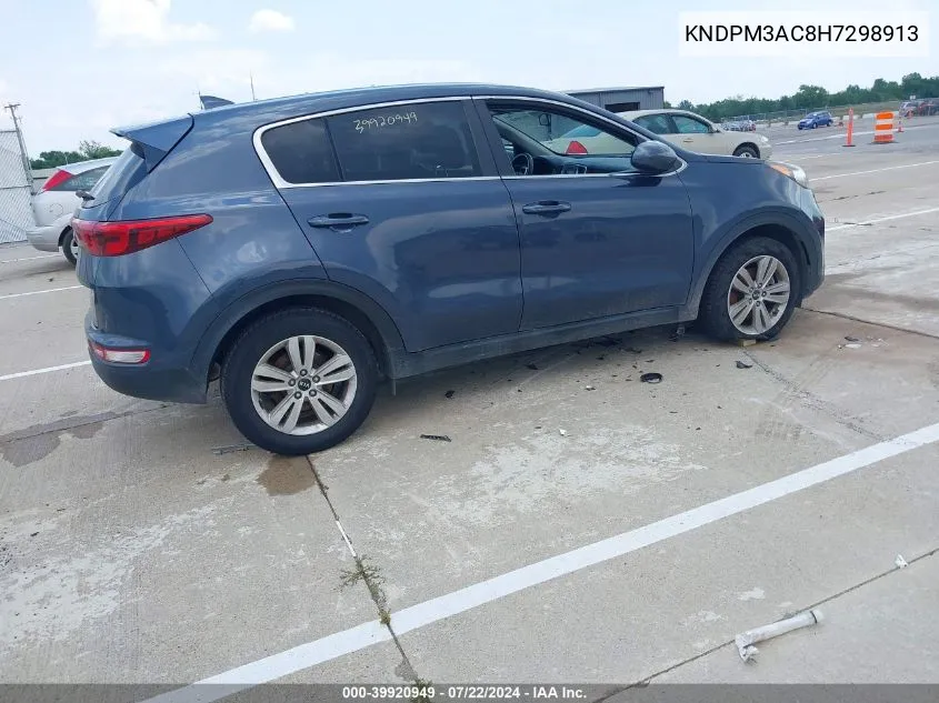 KNDPM3AC8H7298913 2017 Kia Sportage Lx