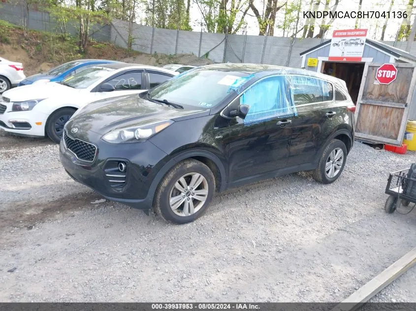 KNDPMCAC8H7041136 2017 Kia Sportage Lx