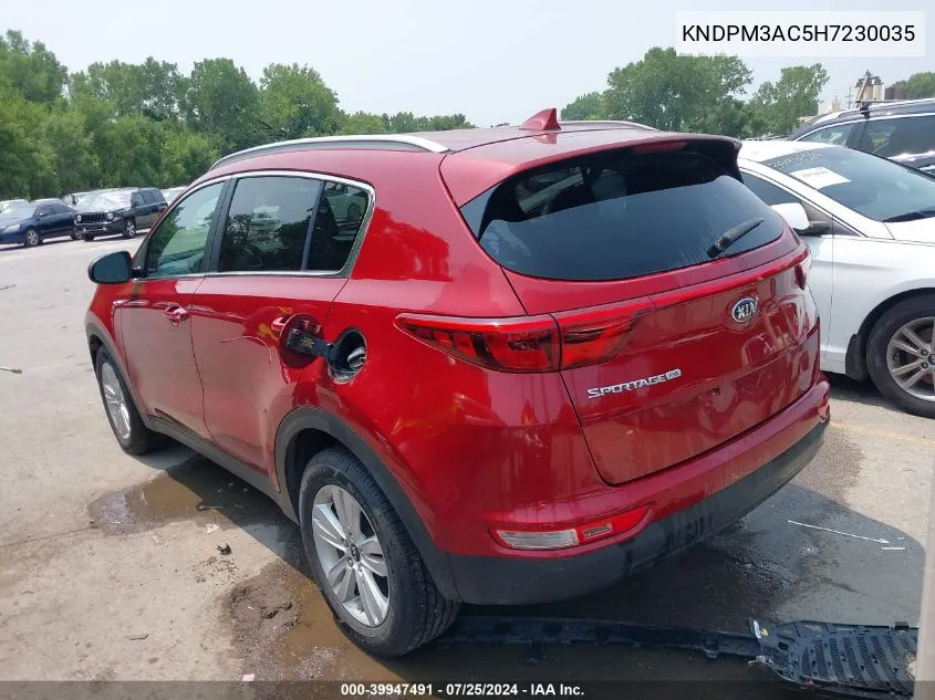 KNDPM3AC5H7230035 2017 Kia Sportage Lx