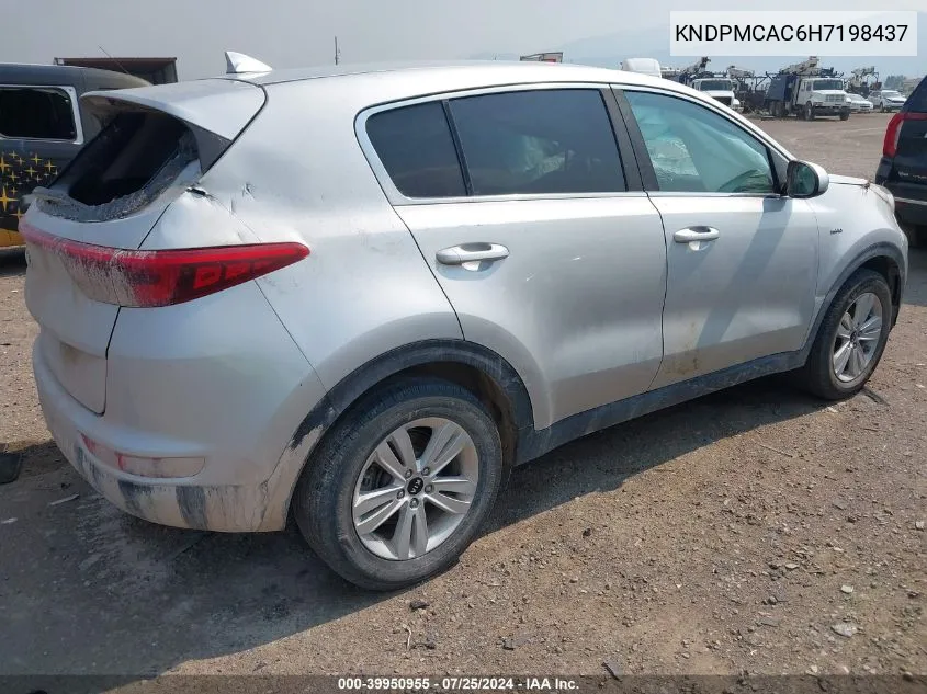 2017 Kia Sportage Lx VIN: KNDPMCAC6H7198437 Lot: 39950955