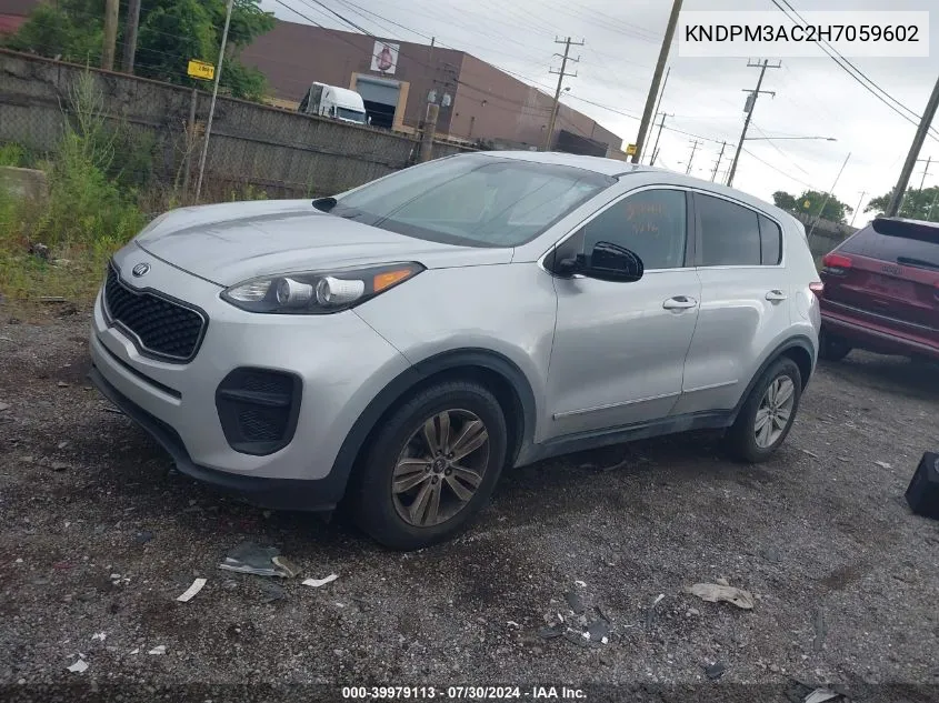 KNDPM3AC2H7059602 2017 Kia Sportage Lx