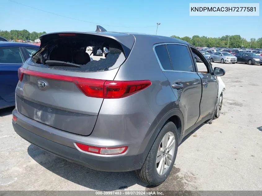 KNDPMCAC3H7277581 2017 Kia Sportage Lx