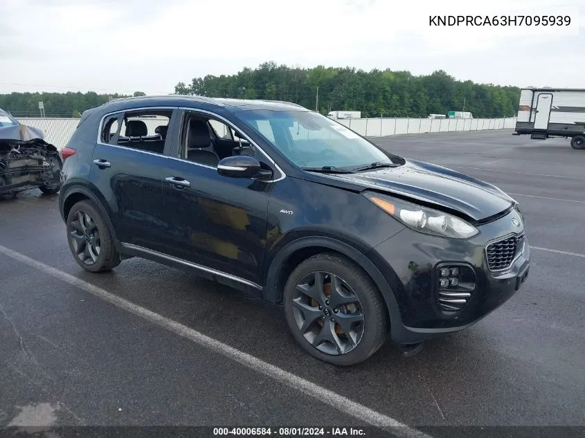 2017 Kia Sportage Sx Turbo VIN: KNDPRCA63H7095939 Lot: 40006584